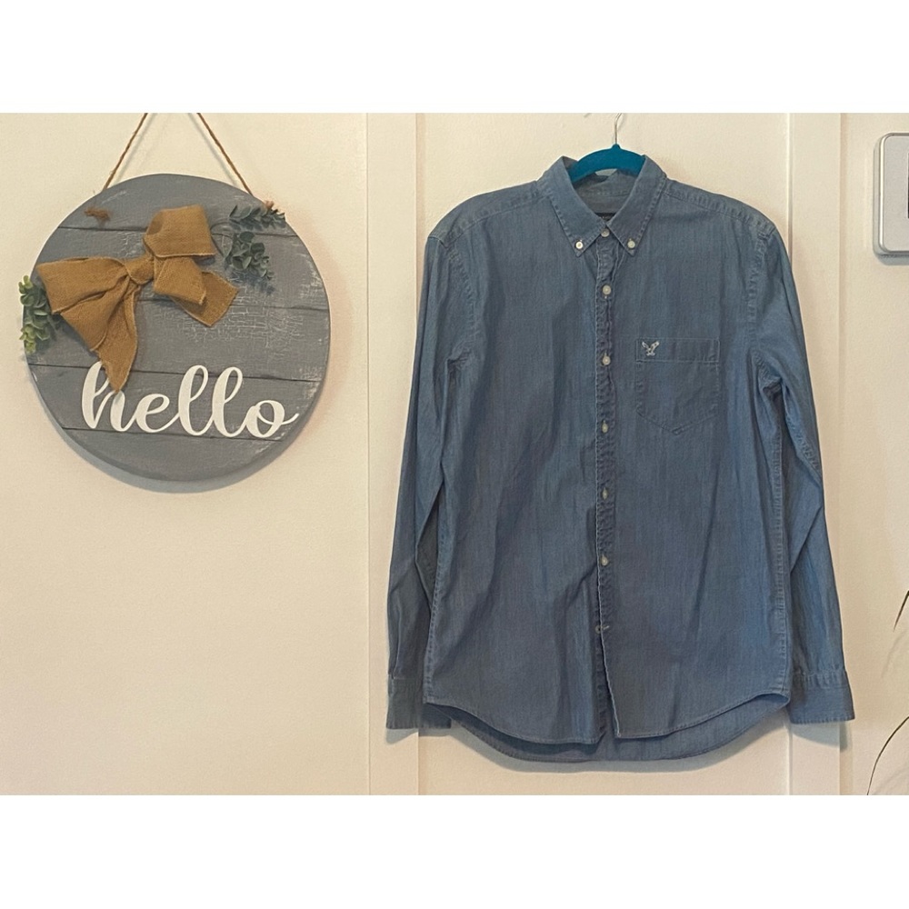 American eagle outfitters bluejean shirt